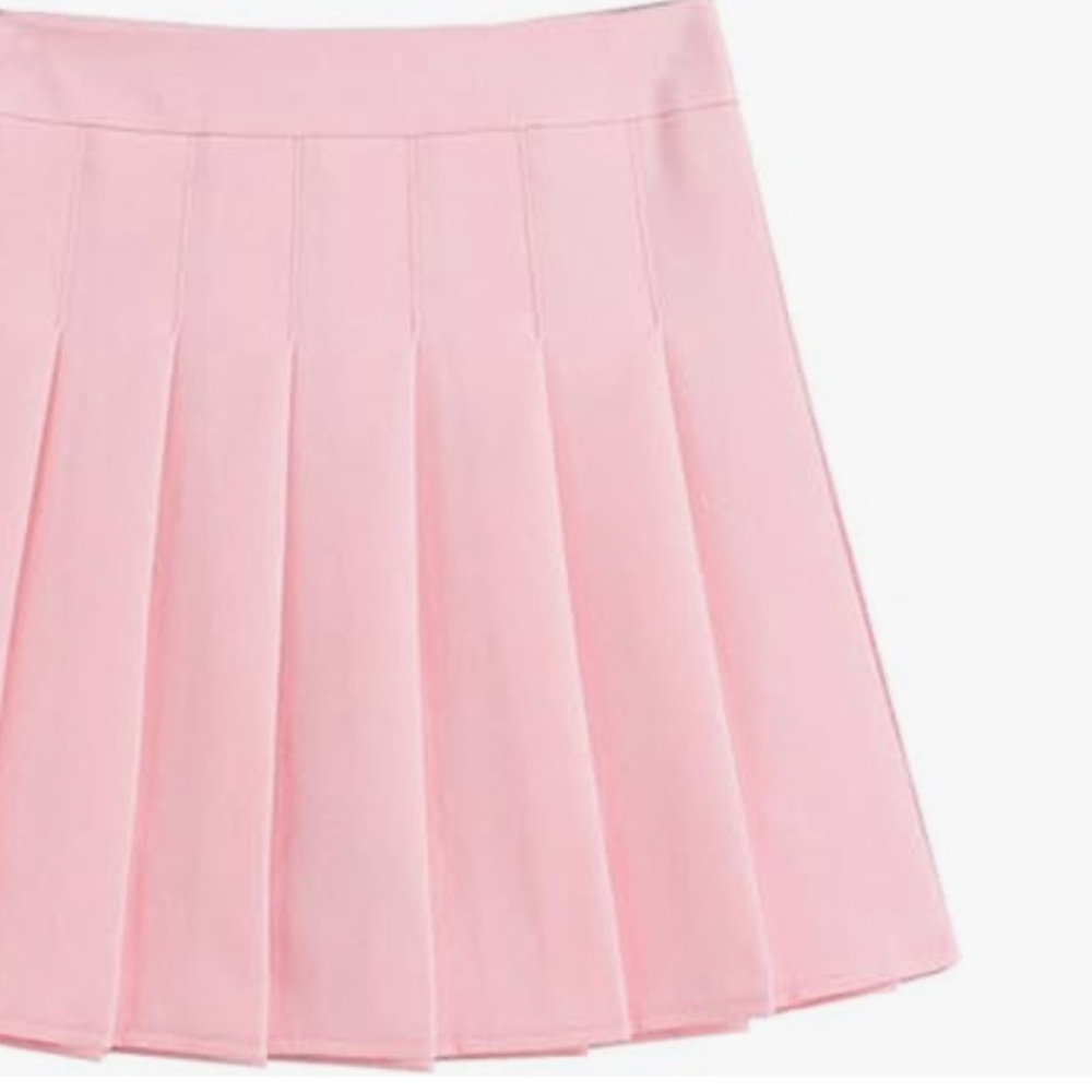 138: ZHANCHTONG Women's High Waist A-Line Pleated Mini Skirt Short Tennis Skirt.
